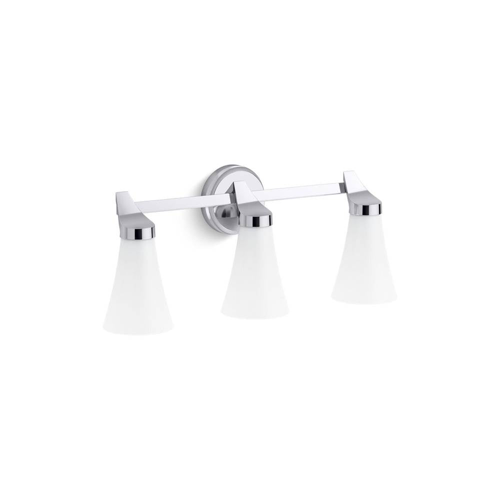 Kohler K-26848-SC03-CPL Polished Chrome Simplice 3-light Sconce Image 2