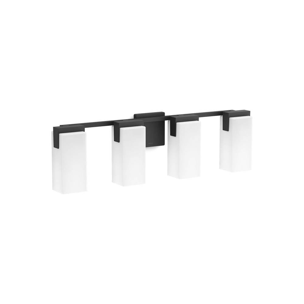 Kohler K-28973-SC04-BLL Matte Black Honesty Four-light Sconce Image 2