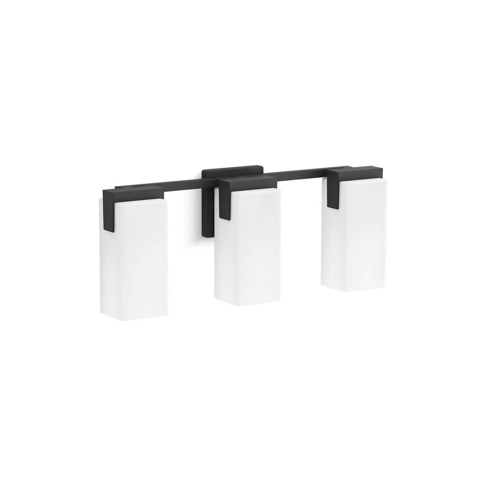 Kohler K-31494-SC03-BLL Matte Black Honesty Three-light Sconce Image 2