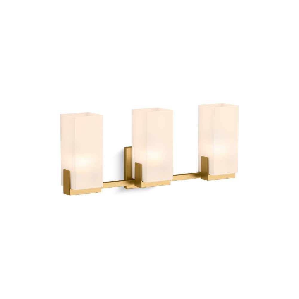 Kohler K-31494-SC03-2GL Brushed Moderne Brass Honesty Three-light Sconce Image 2