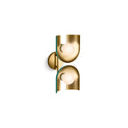 Kohler K-31783-SC02-6GL Jade w/Brushed Moderne Brass Accents Jabot Two-light Sconce Image 6