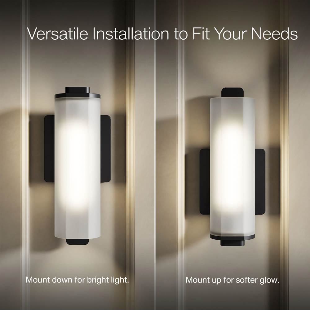 Kohler K-35113-SC01-BLL Matte Black Parallel One-light Sconce Image 3