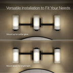 Kohler K-35115-SC03-BLL Matte Black Parallel Three-light Sconce Image 3