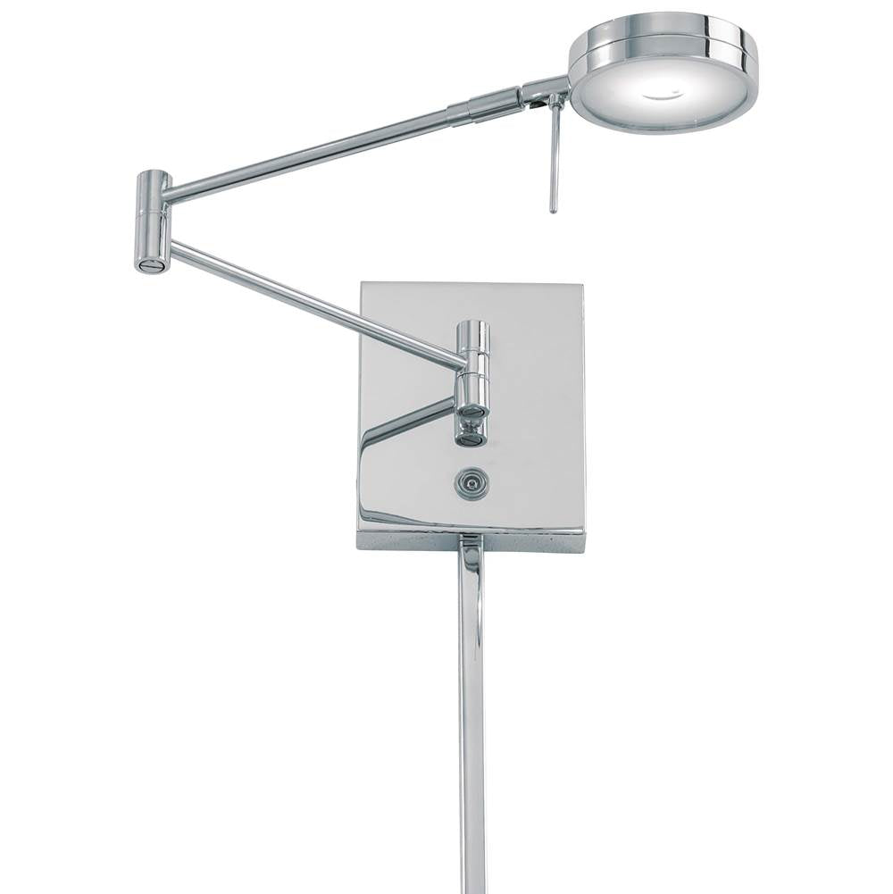 George Kovacs George S Reading Room 1 Light Led Swing Arm Wall Lamp