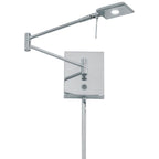 George Kovacs George S Reading Room 1 Light Led Swing Arm Wall Lamp