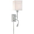George Kovacs George S Reading Room 1 Light Swing Arm Wall Lamp W/ Led Reading Lamp
