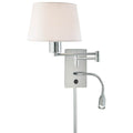 George Kovacs George S Reading Room 1 Light Swing Arm Wall Lamp W/ Led Reading Lamp