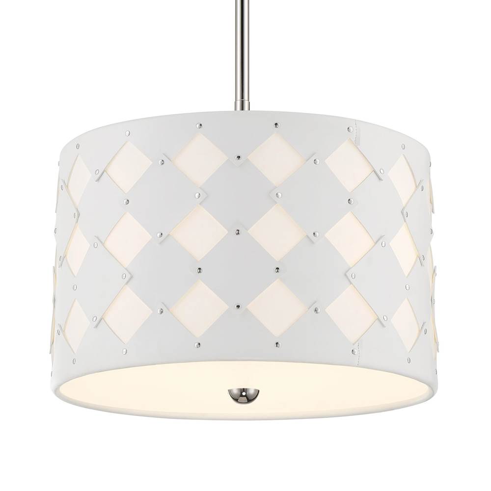 George Kovacs Patchwork 3 Lights, Leather Pendant