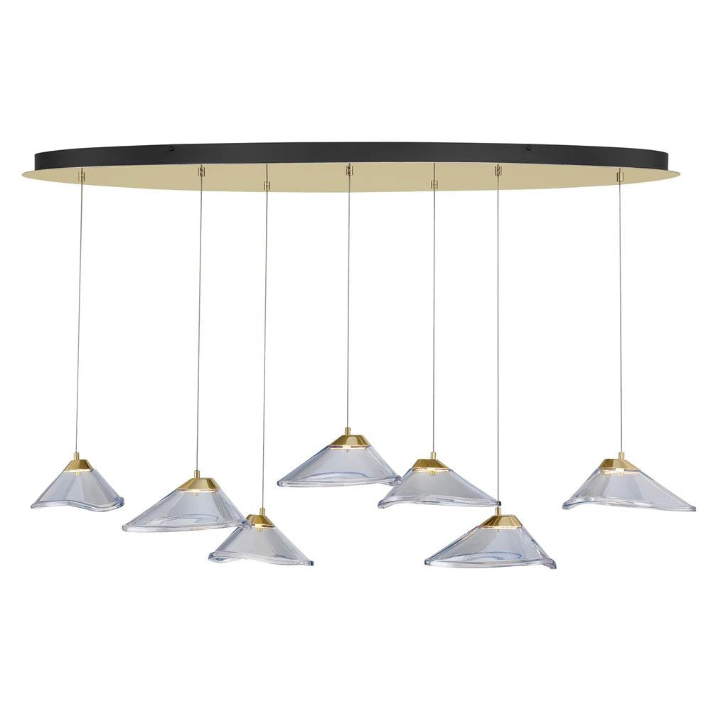 George Kovacs Sneer - 7 Light Led Pan Pendant