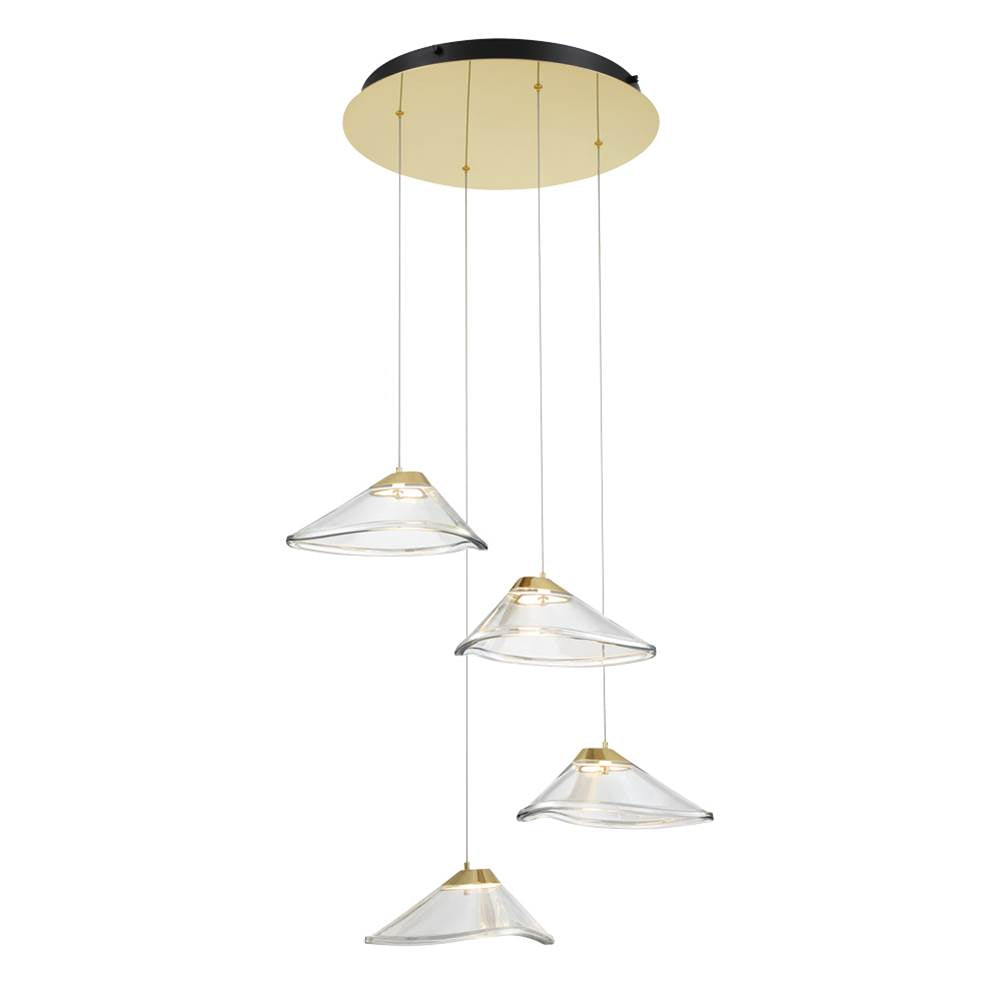 George Kovacs Sneer 4 Light Led Pendant