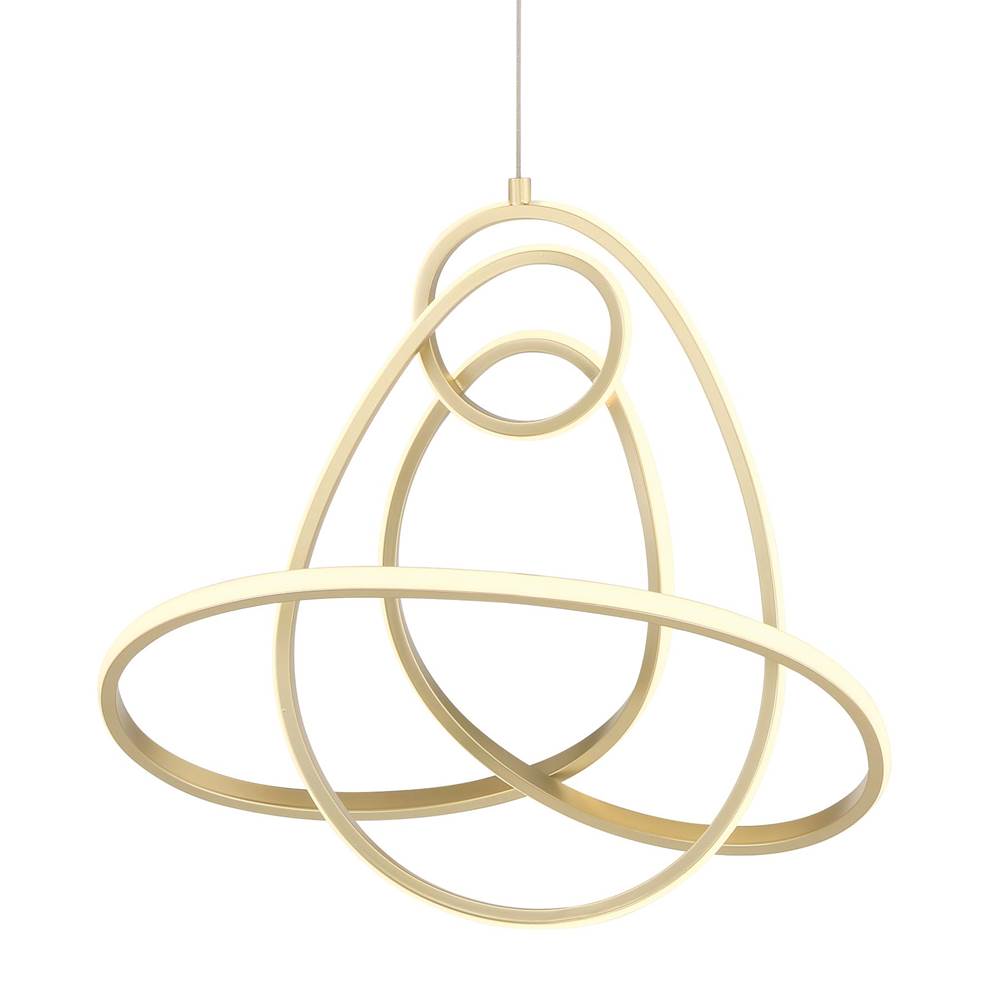 George Kovacs Astor By Robin Baron Astor By Robin Baron Soft Gold Led Pendant With Lucent Silicone Diffuser