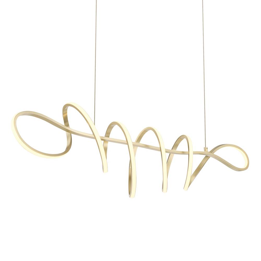 George Kovacs Astor By Robin Baron Astor By Robin Baron Soft Gold Led Island Light With Lucent Silicone Diffuser