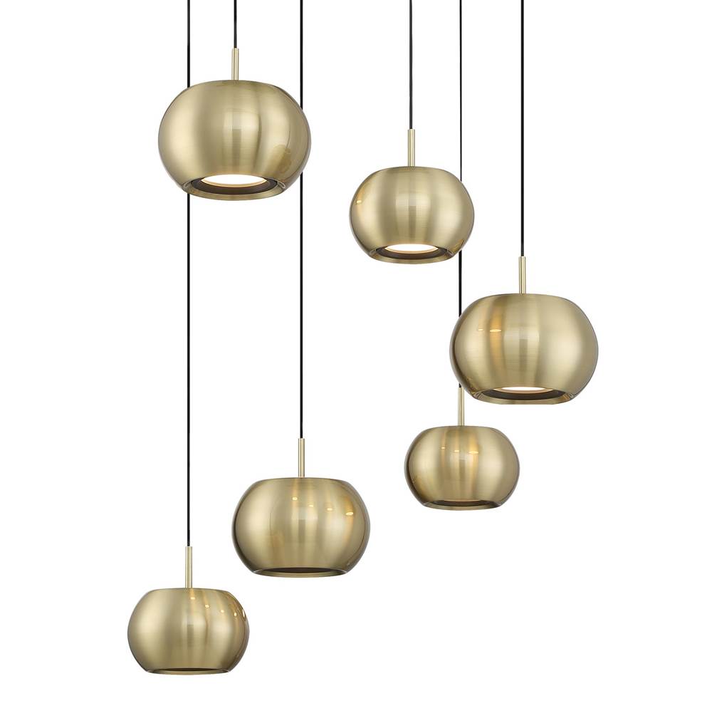 George Kovacs Halo - 6 Light Led Pan Pendant