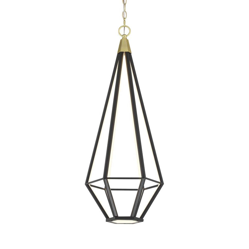 George Kovacs Modern Edge Modern Edge Soft Brass And Black With Lucent Silicone Diffuser