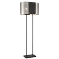 George Kovacs Noho By Robin Baron Noho By Robin Baron 2-light Brushed Nickel And Sand Coal Floor Lamp