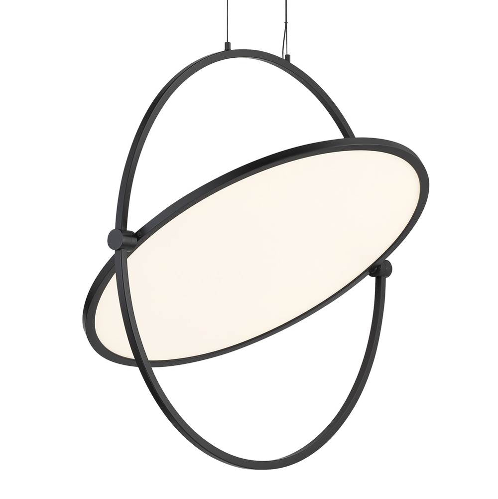 George Kovacs Studio 23 Studio 23 24'' Coal Led Pendant With Etched Acrylic Diffuser