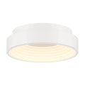 George Kovacs Conc 13'' White Led Flush Mount With Frosted Acrylic Diffuser