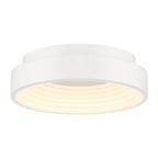 George Kovacs Conc 15'' White Led Flush Mount With Frosted Acrylic Diffuser