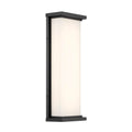 George Kovacs Caption 20'' Sand Coal Led Outdoor Wall Mount With Frosted Aquarium Glass