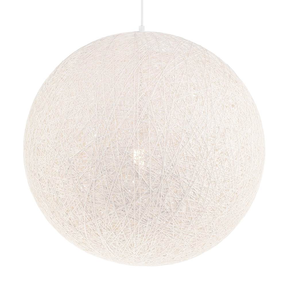 George Kovacs Entwined 24'' 1-light White Pendant With White Rattan