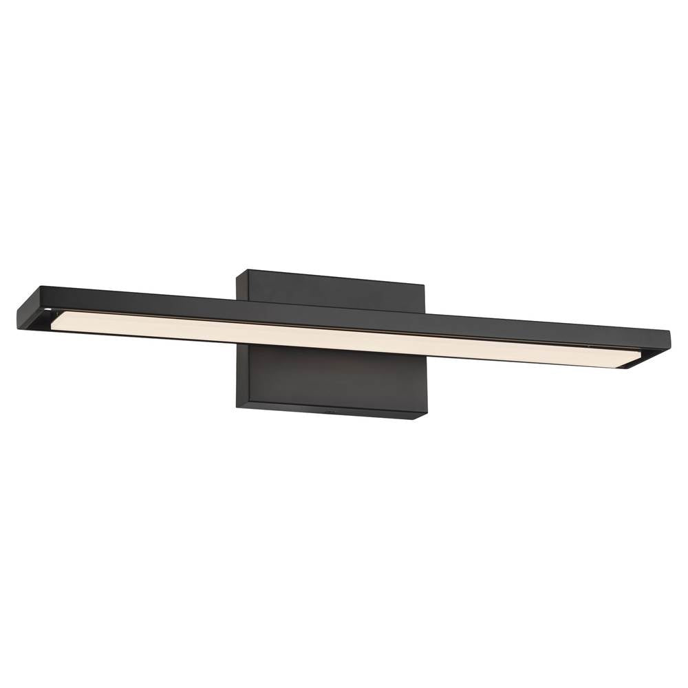 George Kovacs Parallel 24'' Coal Led Bath Vanity With Frosted Acrylic Diffuser