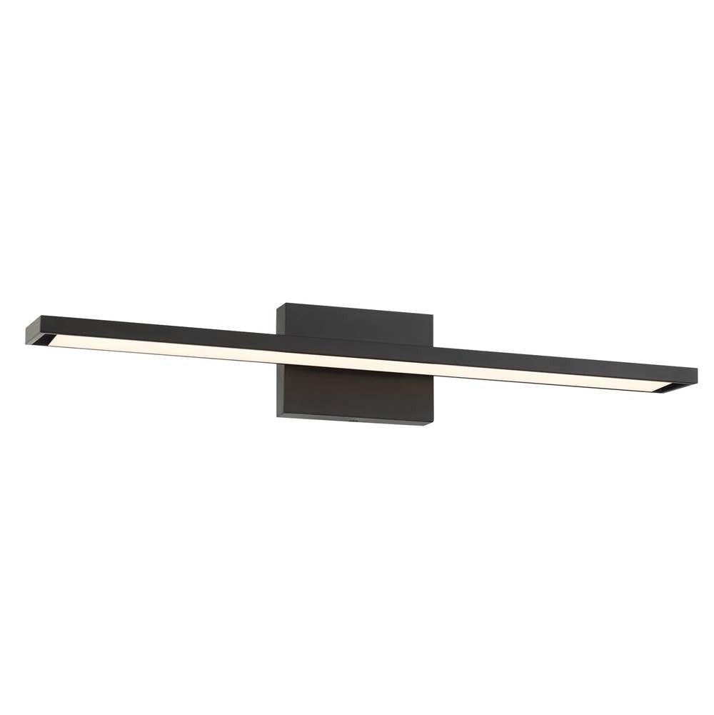George Kovacs Parallel 30'' Coal Led Bath Vanity With Frosted Acrylic Diffuser