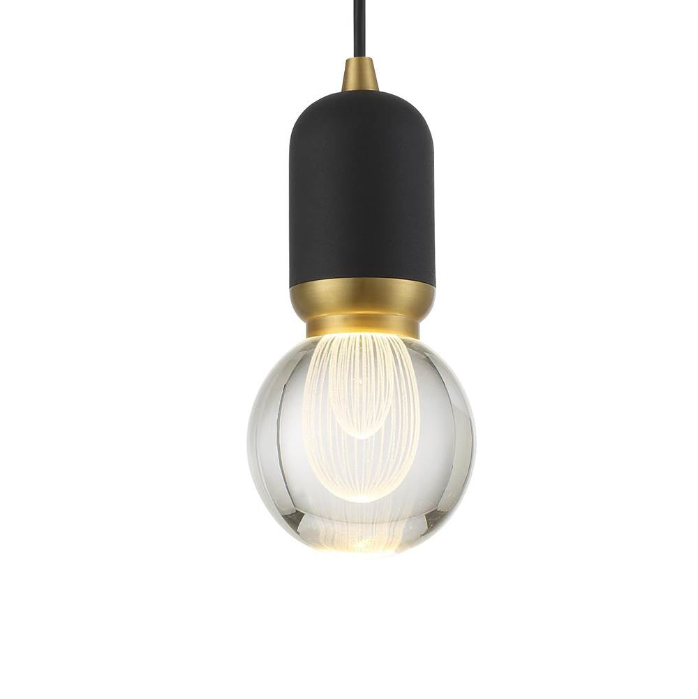 George Kovacs Mixed Up Mixed Up 4'' Sand Coal And Mystic Gold Led Mini Pendant