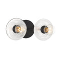 George Kovacs Vapors 2-light Coal And Marble Swirl Glass Bath Vanity