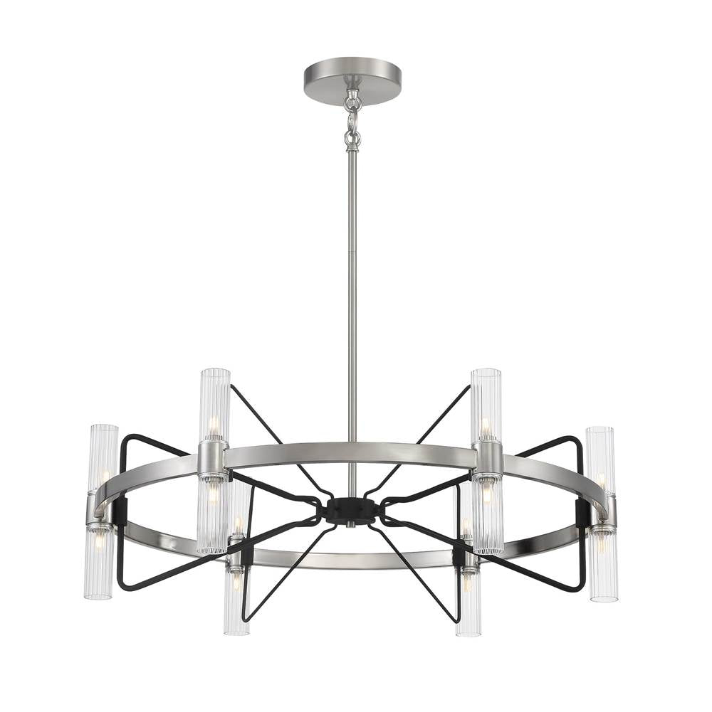 George Kovacs Mass Transit 12 Light Chandelier