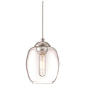 George Kovacs P931-084 Brushed Nickel 1 Light Mini Pendant (convertible To Wall Sconce) Image 1