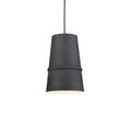 Kuzco Castor 8-in Black 1 Light Pendant