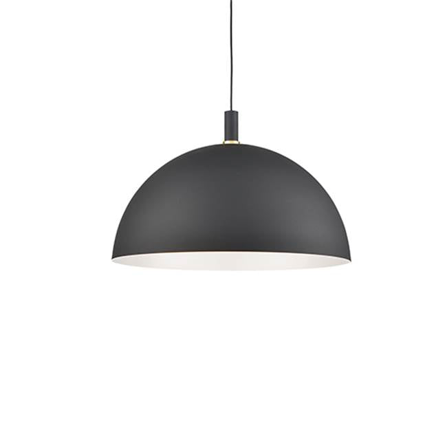 Kuzco Archibald 32-in Black With Gold Detail 1 Light Pendant