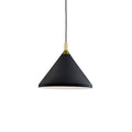 Kuzco Dorothy 14-in Black With Gold Detail 1 Light Pendant