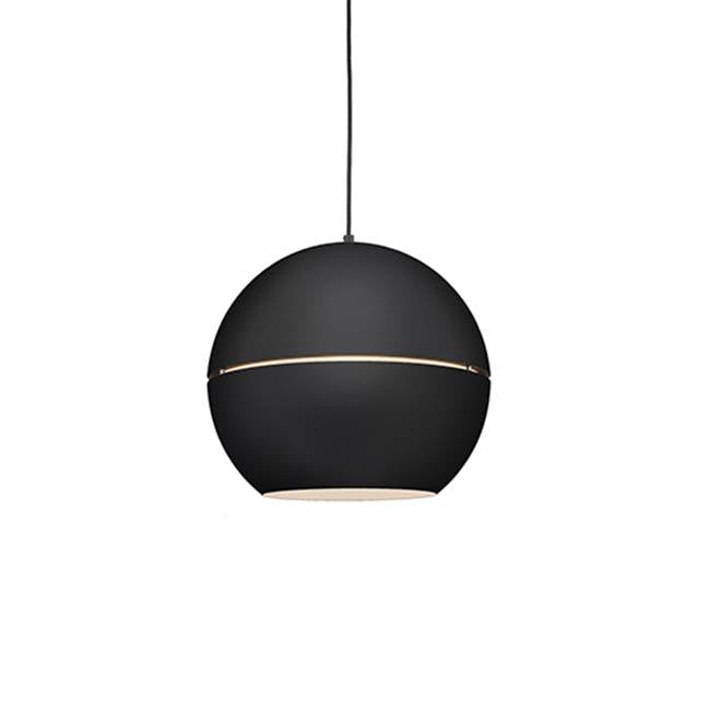 Kuzco Lucas 16-in Black 1 Light Pendant