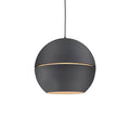 Kuzco Lucas 24-in Black 1 Light Pendant