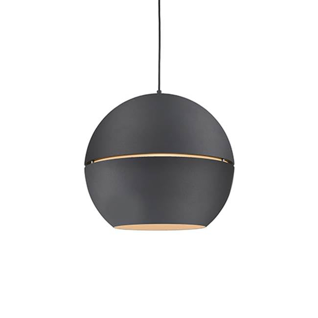 Kuzco Lucas 24-in Black 1 Light Pendant