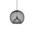 Kuzco Gibraltar 18-in Black 1 Light Pendant