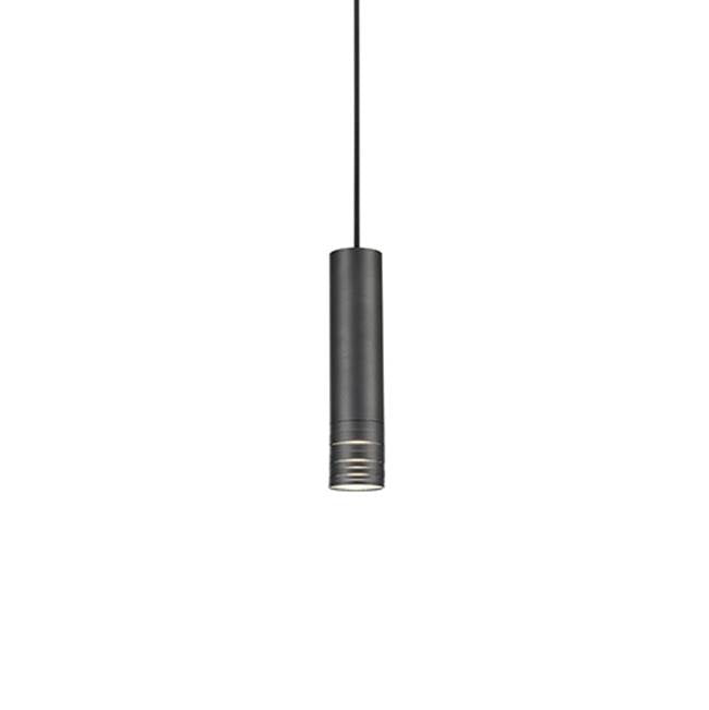 Kuzco Milca 10-in Black 1 Light Pendant