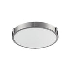 Kuzco Floyd 13-in Brushed Nickel Led Flush Mount