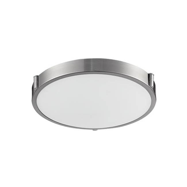 Kuzco Floyd 13-in Brushed Nickel Led Flush Mount