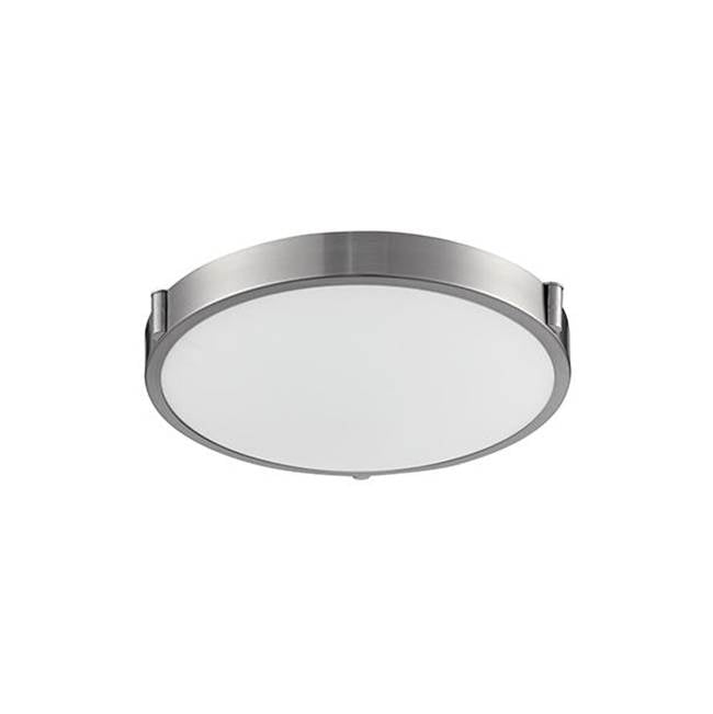 Kuzco Floyd 13-in Brushed Nickel Led Flush Mount