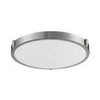 Kuzco Floyd 17-in Brushed Nickel Led Flush Mount