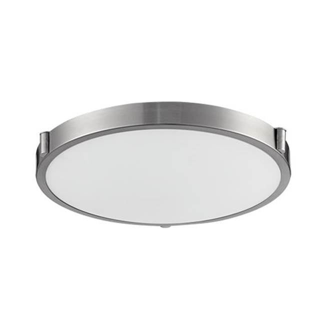Kuzco Floyd 17-in Brushed Nickel Led Flush Mount