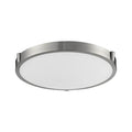Kuzco Floyd 17-in Brushed Nickel Led Flush Mount