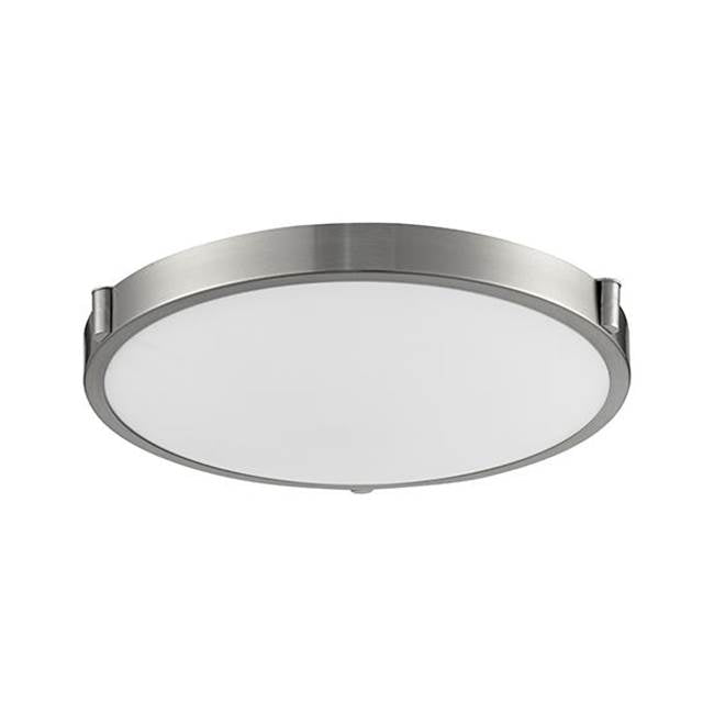 Kuzco Floyd 17-in Brushed Nickel Led Flush Mount