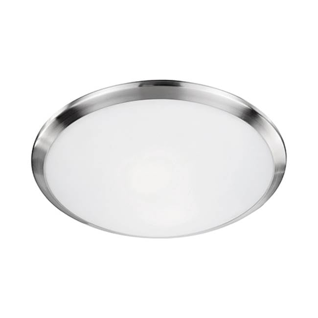 Kuzco Malta 15-in Brushed Nickel 2 Lights Flush Mount