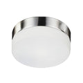 Kuzco Lomita 12-in Brushed Nickel 2 Lights Flush Mount
