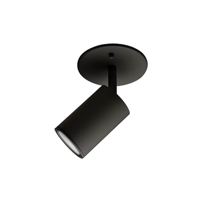 Kuzco Barclay 3-in Black 1 Light Semi Flush Mount