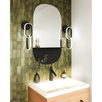 Kuzco Airen 17-in Black Led Wall Sconce