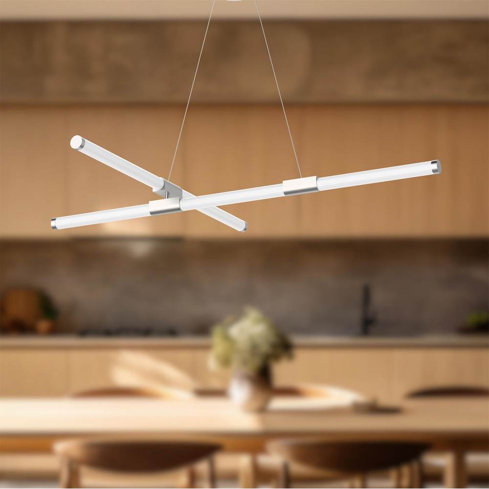 Kuzco CH18548-BN-UNV-010 Brushed Nickel Akari 48-in Brushed Nickel Led Chandeliers Image 2